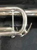 Jupiter JTR-1100 högkvalitativ mässing Silverpläterad Bb Trumpet Nyankomst Musikinstrument Pärlknapp med munstycke och fodral