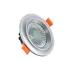 Złoto / Srebrny Body Reksywny LED Downlights 5 W 7W 9 W 12W 15W COB LED LED Sufit Spot Lights AC85 ~ 265V Lampy tło LED Oświetlenie wewnętrzne