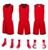 2019 Nouveaux maillots de basket-ball Blank logo imprimé taille Mens S-XXL Prix de pas cher expédition rapide de bonne qualité Rouge Noir RB011AA1n2
