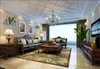 Tiffany 스타일의 유리 벽 램프 식당 침실 복도 조명 현대 인어 더블 헤드 유리 스콘 스콘 TF056