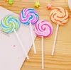 Cartoon Erasers Candy Funny Gummi Eraser Office och Studie Kids Gifts Söt Stationery Novelty Lollipop Erasers