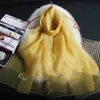 Fashion-190cm*70cm silk and wool double layer scarf long scarf thin and soft