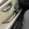 Pour BMW E90 fibre de carbone lève-vitre boutons de commutation cadre décoratif couverture garniture intérieur moulage autocollant 3 série 2005-2012