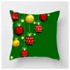 Christmas Pillow Case 3d Printings Boże Narodzenie Burlap Poduszki Pokrywa Szams Lniana Kwadrat Rzuć Poduszki Poduszki Pokrowce na Ławka Sofa