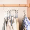 Clothes Hangers Hanging Chain Metal Cloth Closet Hanger Shirts Tidy Save Space Organizer Hanging for Clothes YQ01771