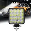 48W 16 LED LED-lichtbalk voor 4x4 LED-bar Offroad SUV ATV-tractorbootvrachtwagens graafmachine 12V 24V werklicht