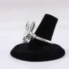 Винтажное кольцо из стерлингового серебра S925, серия Anger Forest, голова лесного кролика, ностальгический прилив, мужское и женское кольцо для пар