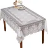 Neuankömmling 152x228 Rose Spitzentischdecke Weiße Rose Toalha de Mesa Toalha de Mesa Hochzeitstischdecke 60x90 Zoll9300254