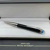 Nuevo bolígrafo de regalo de lujo, bolígrafo Rollerball superior de cristal azul de alta calidad, suministros escolares de oficina, plumas estilográficas suaves Wit6506519