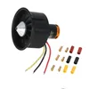 QX-Motor DIY RC Drone 64mm EDF Kiti QF2822 Motor 3500KV Fırçasız Motor 12-Blade Pervaneler Kanallı Fan RC Uçak Parçaları için