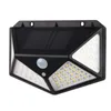 100LED lampes murales solaires quatre côtés illuminés lumières solaires humain IP65 corps Induction éclairage extérieur sécurité light8133262