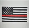 90*150cm BlueLine USA Police Flags 5 styles 3x5 Foot Thin Blue Line USA Flag Black White And Blue American Flag With Brass Grommets WY080