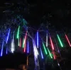 New Year 20cm 30cm 50cm Outdoor Meteor Shower Rain 8 Tubes LED String Lights Waterproof For Christmas Wedding Party Decoration