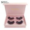 2 Paare 3D Weiche Nerz Haar Falsche Wimpern Handgemachte Wispy Flauschige lange Wimpern Natürliche Augen Makeup Werkzeuge Faux Eye Lashes Mink Wimpernweiterung