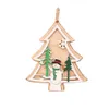 NEW Рождественская елка висячие украшения украшения Деревянные Висячие Теги Подвеска украшения для рождественских украшений (Pack 8)