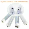 Type de base FA8 bases de lampe FA8s support de lampe à aiguille à broche unique pour bases de lampe à tube LED T8 T10 T12