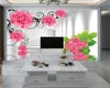 Aangepaste foto 3d behang uitbreiding ruimte delicate bloemen woonkamer slaapkamer tv achtergrond muur zijde muurschildering behang