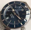 Toppklockor Mens Automatic Miyota Cal 9015 Titta män Blue Ceramic Bezel Date Adventure Discovery Steel Sport 60 Years ETA 1884 WRI217M