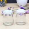 100 ml mini szklane pojemnik pojemnik puddingowy jar butelki do przechowywania z llids mleko joghourt galaretki butelka na mousse tytoń ziół cukierki jars