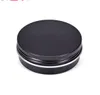 60ml Empty Refillable Aluminum Jars 60g Black Gold Metal Tin Cosmetic Containers Crafts Packaging Small Aluminum Box 68x25mm