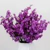 Silk Gypsophila Artificial Flowers for Decoration Home Plastic Stem Bride Wedding Bouquet Mariage Cherry Blossom Fake Flower DIY GD201