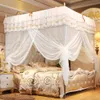 Princess 4 Corners Post Bed Canopy Mosquito Net Bedroom Mosquito Netting Bed Curtain Canopy Netting