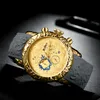 Zegarek Biden 2021 kwarcowy kwarc męski zegarki czarne opaski kreatywne wybieranie duży rozmiar Wodoodporne męskie lustro Hardlex Man Clock15744181