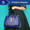 Saco De Designer De Alta Qualidade PU Bolsa De Ombro De Couro Estilo Chinês Sacos Portáteis Tridimensionais Embossing Bolsa Carteira Tote Bolsa