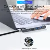 USBタイプCハブCからHDMIイーサネットマルチUSB 3.0 Thunderbolt Power Adapter for MacBook Pro Air USB-Cドックスプリッタ