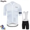 2020 Rapha Fietsen Set Man Fietsen Jersey Korte Mouw Fiets Kleding Kit MTB Bike Wear Triathlon Uniforme