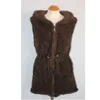 MS.MinShu véritable vison cheveux gilet femmes réel manteau de fourrure avec capuche de fourrure et ceinture de fourrure gilet chaud sur mesure livraison gratuite