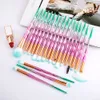 20st Diomand Transparenta Makeup Brushes Set Powder Eye Shadow Foundation Blend Blush Lip Cosmetic Beauty Soft Make Up Brush Tools