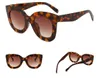 Europe et les États-Unis Big Cat Myeter Meep Metter Stare Sungass Sunglasses High Deay Lunettes de soleil Classic Wild Retro Trend Sunglasses 258W