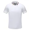 Moda de verão masculina camisas polo de manga curta punhos colarinho padrão geométrico carta impressão camisas polo casuais M-3XL