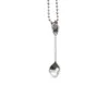 Luxe ketting kroon metalen lepel Sniffer Snirt Powder Hoover Hooteer Snuff Tabak Pijp Schop roken accessoires