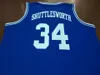 Custom Men Youth women Vintage RARE # 34 Jesus Shuttleworth High School He Baloncesto Jersey Tamaño S-4XL o personalizado cualquier nombre o número jersey