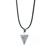 Triangle reiki pierres turquoise rose quartz charmes collier pendentif pour femmes accessoires de cadeaux hommes