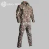 Hot Sale Men Army Tactical Military Outdoor Sports Suit Hunting Camping Klättring Vattentät vindtät Tad Skin Jacket+Pants T1909194025398