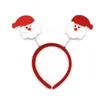 6 pc's schattig kerstthema hoofdband Santa /Snowman /Deer /Bear /Non-Woven Kids Head Clasp Xmas Gift Home Decoration 5ZDZ6941