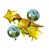 6Pcs Dinosaur Foil Balloons 30 festa de aniversário do bebê Número Inch Detalhes no Jurassic Animal World Crianças Brinquedos Air Balloon Atacado