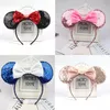 Acessórios de Cabelo de Natal Headband Alta Qualidade Lantejoula Bow Headbands M Mouse Ear Hairpin Navio Grátis 12