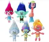 23CM Trolls Plush Toy Poppy Branch Dream Works Stuffed Cartoon Dolls The Good Luck Christmas Gifts Magic Fairy Hair Wizard