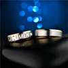 Stainless Steel Diamond Ring band engagement wedding rings sets couple men women fashion jewelry 080452