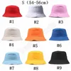 Travel Fisherman Leisure Bucket Hats Solid Color Fashion Men Women Flat Top Wide Brim Summer Cap For Outdoor Sports Visor ZZA1074