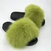 Raccoon Fur Slippers Women 2018 Sliders Casual Fox Hair Flat Flufy Fashion Home Summer Big 45 Furry Flip Flops Shoes268p