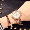 Women Watch Watch Guou الشهيرة الشهيرة Gold Gold Contproof Watches Watches Ladies Small Seconds Halendar Steel Wristwatches C1901260T