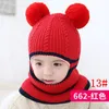 Moda Bambini Cappelli invernali Orecchie Ragazze Ragazzi Bambini Caldi Cappellini Sciarpa Set Baby Bonnet Enfant Cappello lavorato a maglia carino per Girl Boy dhl