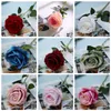 Sztuczna róża Kwiaty Flanetette Wieńce Różowe Bukiety Wedding Corsage Wrist Flower Headpiece Centerpieces Home Party Decor GGA2529