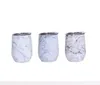 12oz marble marbling egg cup U shape Stainless Steel Tumbler water bottle coffee mugs Vacuum Insulated Beer Wine mug party Egg1497954