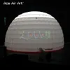 Buena venta, carpa inflable de media cúpula de 4,5 m de diámetro para Dj/bar con bombillas blancas para fiestas en el patio